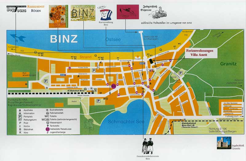 Stadtplan Binz